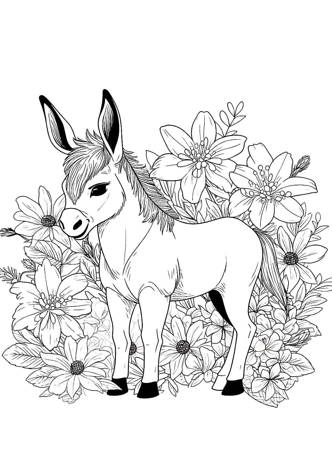 Dibujo gratuito Burro #197860 de la coleccion Animales para imprimir