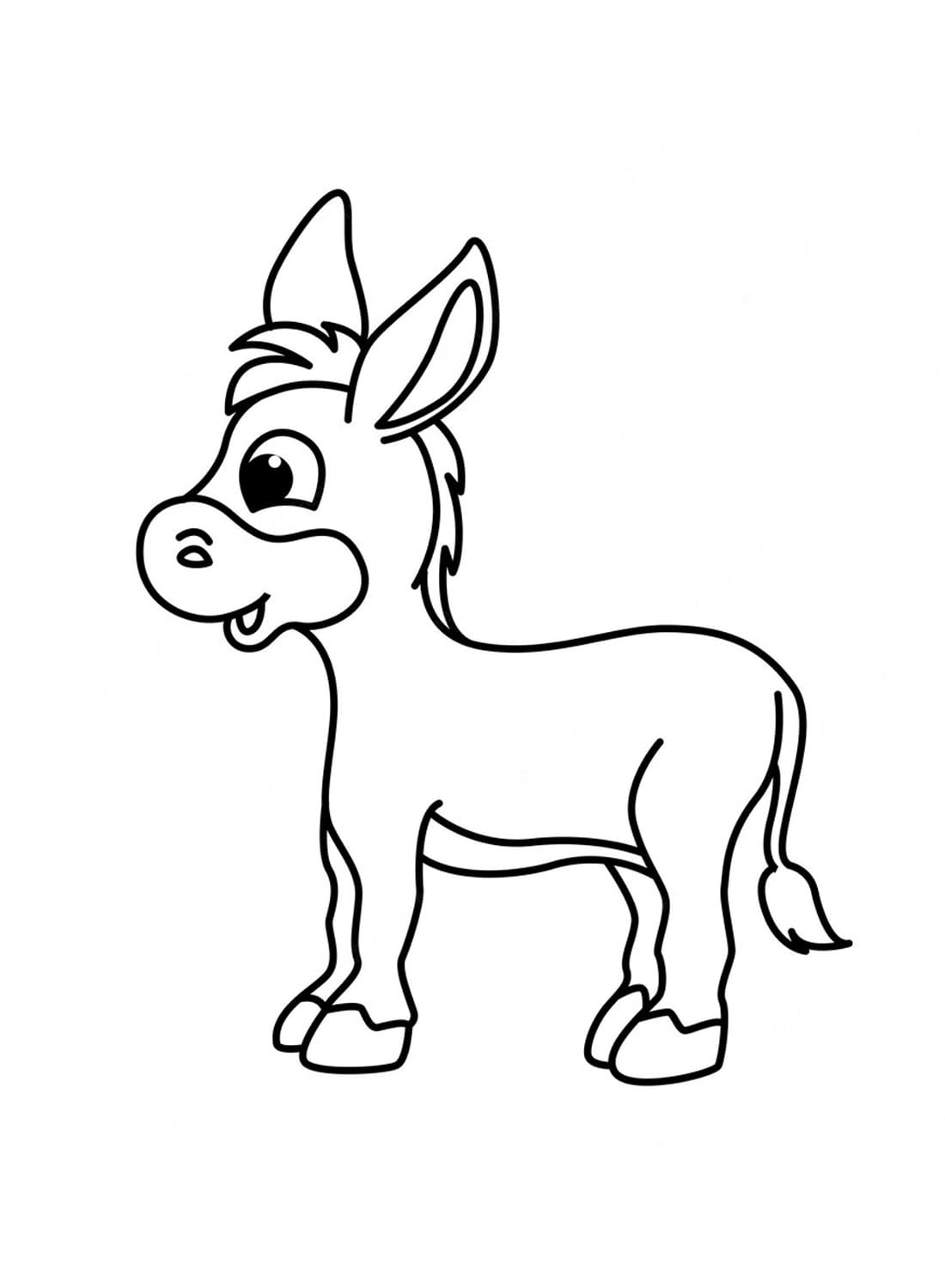 Dibujo gratuito Burro #197863 de la coleccion Animales para imprimir