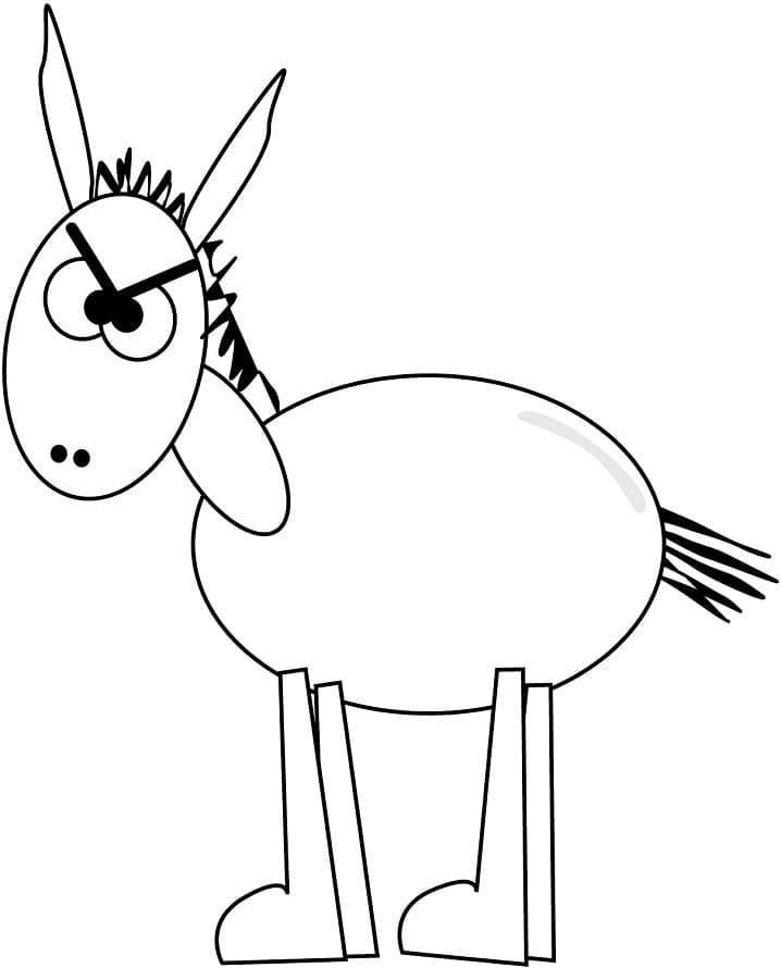 Dibujo gratuito Burro #197889 de la coleccion Animales para imprimir