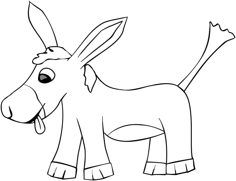 Dibujo gratuito Burro #197892 de la coleccion Animales para imprimir