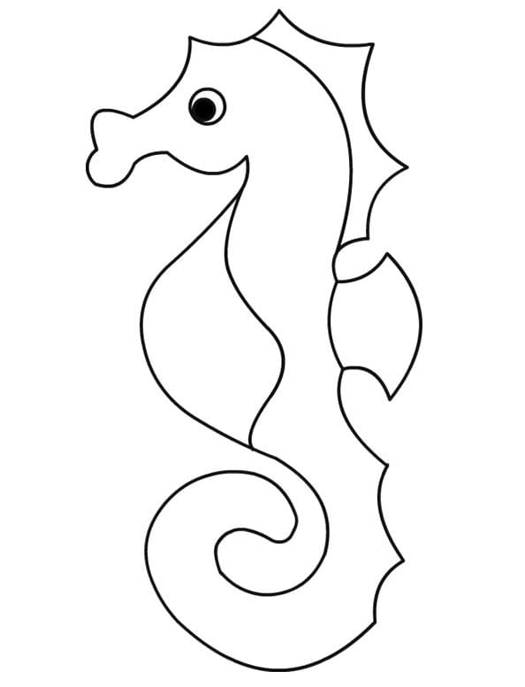 Dibujo gratuito Caballito de Mar #187426 de la coleccion Animales para imprimir