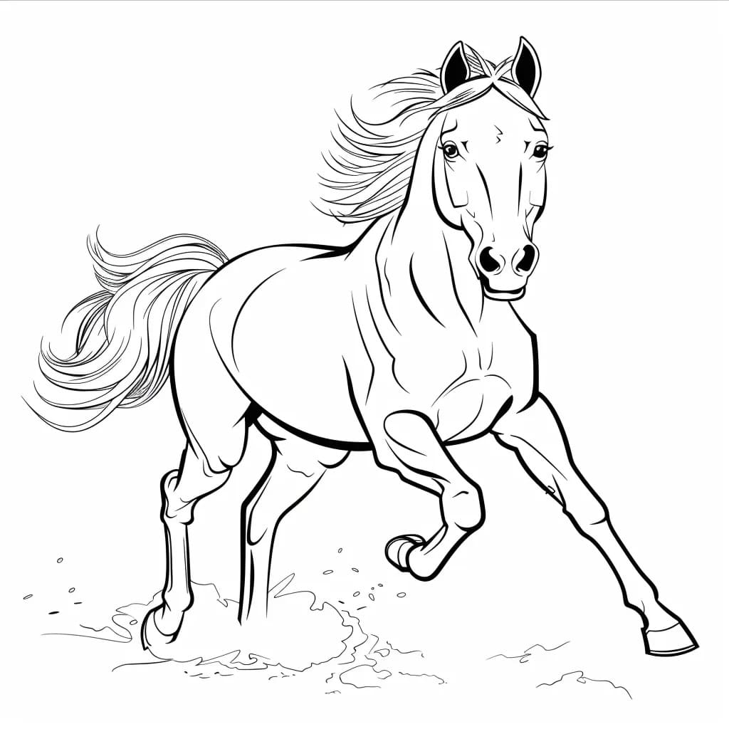 Dibujo gratuito Caballo #217693 de la coleccion Animales para imprimir