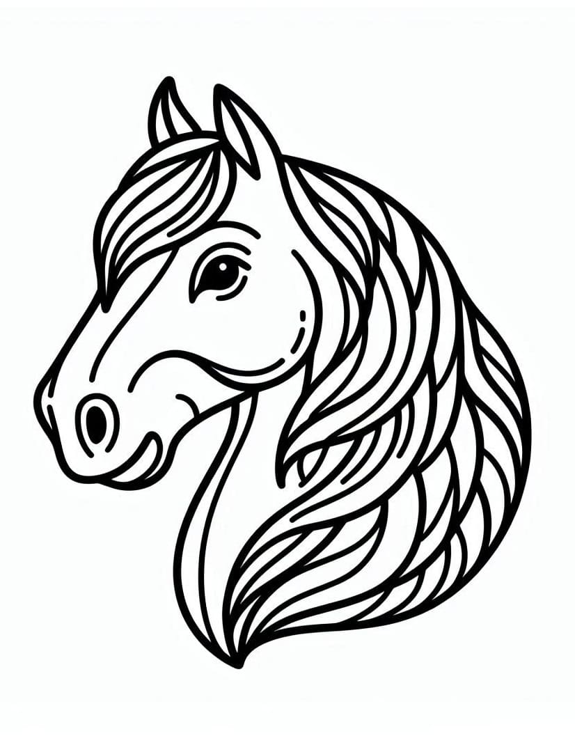 Dibujo gratuito Caballo #218853 de la coleccion Animales para imprimir