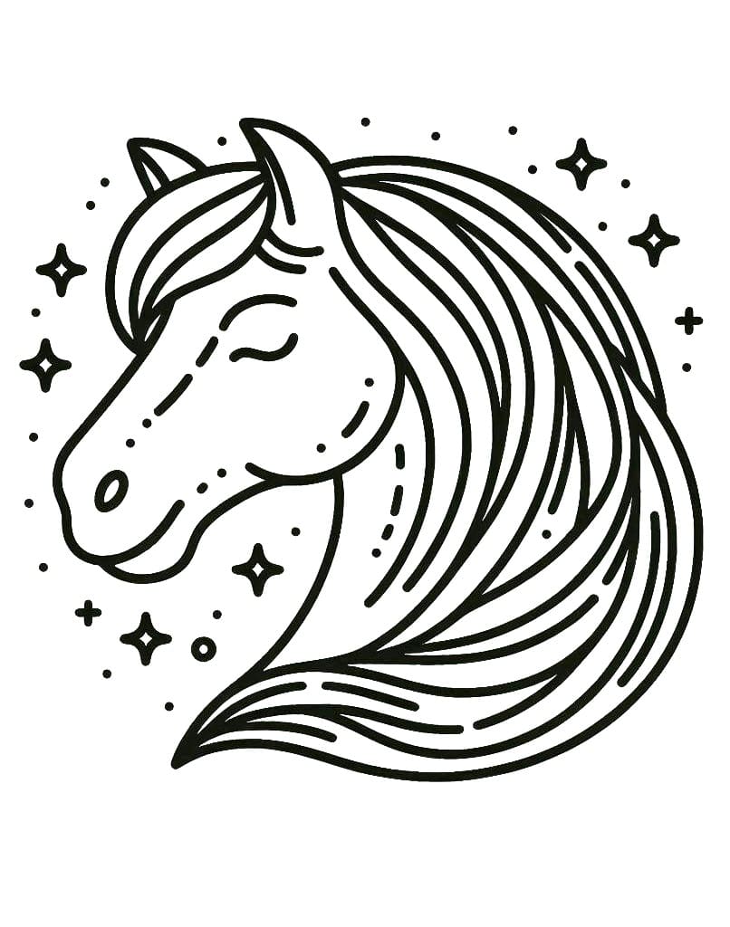 Dibujo gratuito Caballo #218857 de la coleccion Animales para imprimir