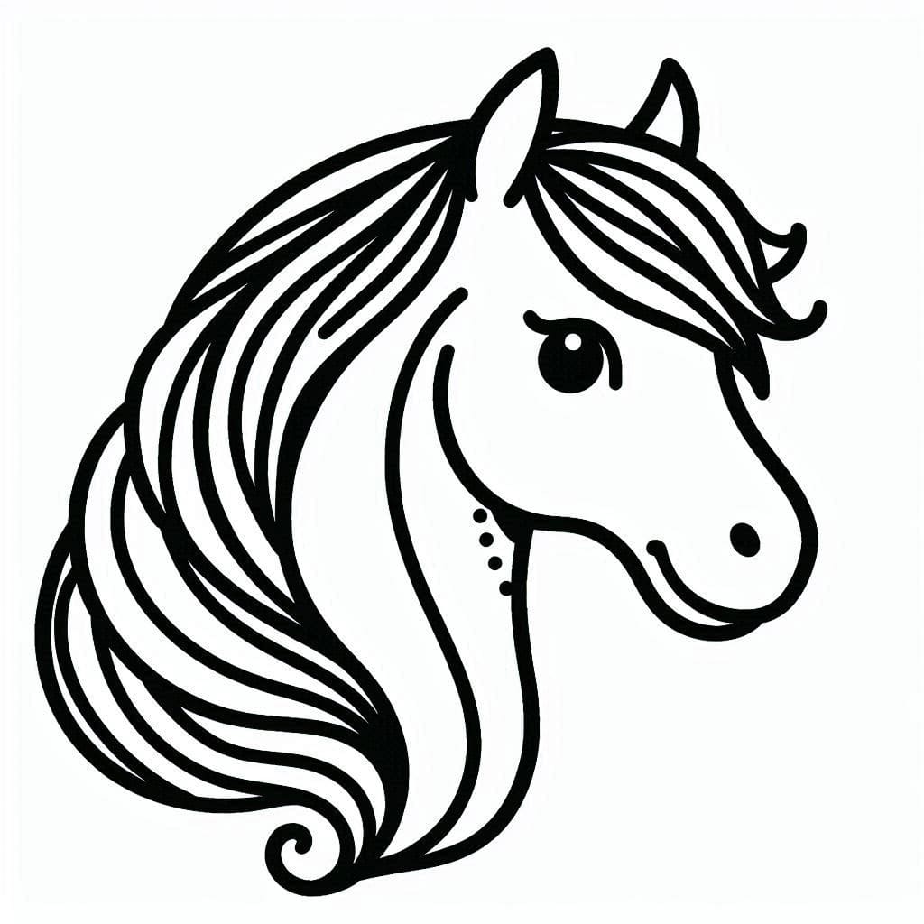 Dibujo gratuito Caballo #218874 de la coleccion Animales para imprimir