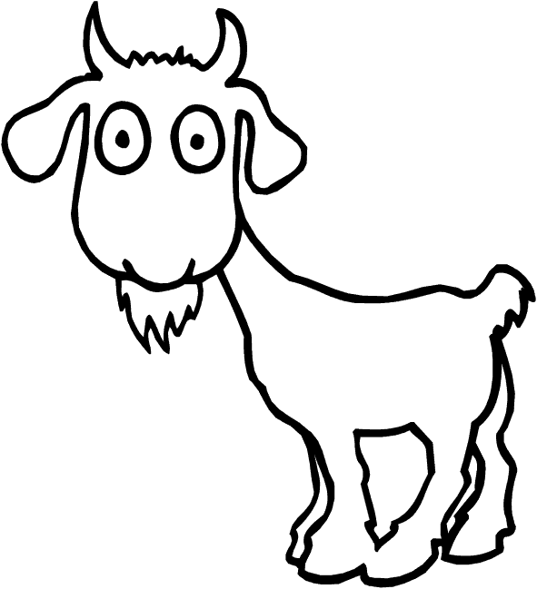 Dibujo para colorear: Cabra (Animales) #2373 - Dibujos para Colorear e Imprimir Gratis