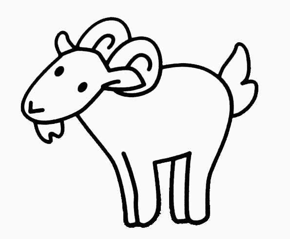 Dibujo para colorear: Cabra (Animales) #2375 - Dibujos para Colorear e Imprimir Gratis