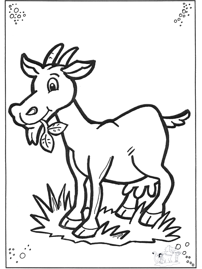 Dibujo para colorear: Cabra (Animales) #2384 - Dibujos para Colorear e Imprimir Gratis