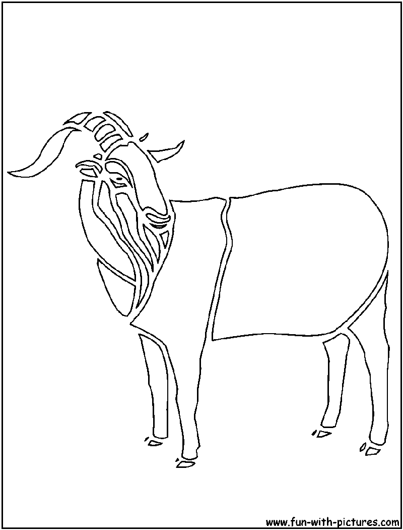 Dibujo para colorear: Cabra (Animales) #2433 - Dibujos para Colorear e Imprimir Gratis
