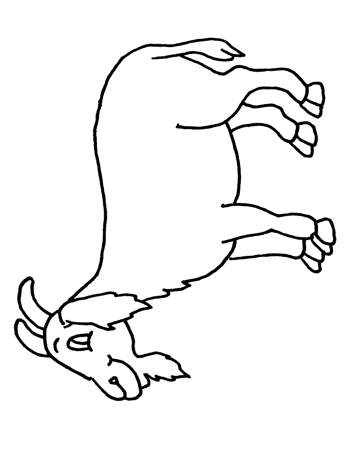 Dibujo para colorear: Cabra (Animales) #2454 - Dibujos para Colorear e Imprimir Gratis