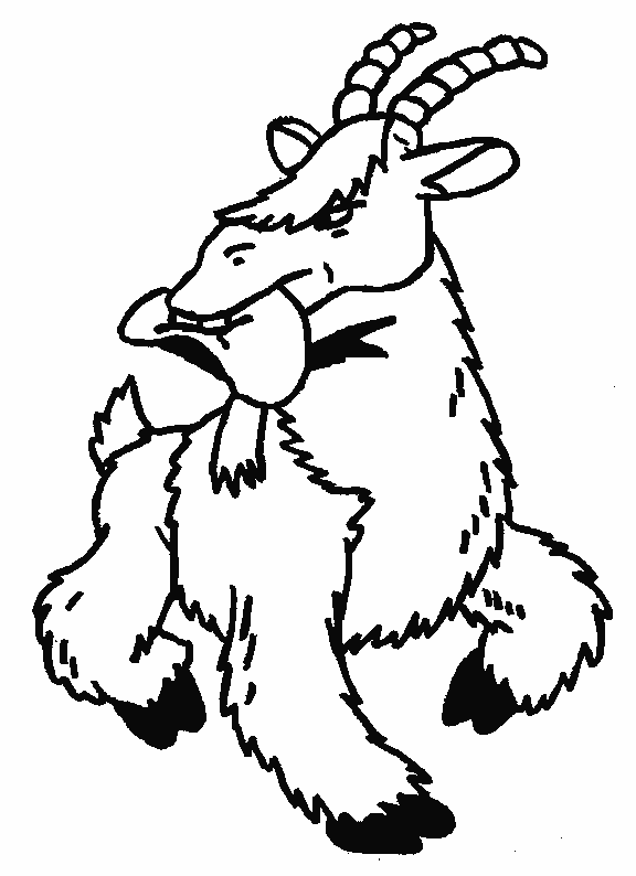 Dibujo para colorear: Cabra (Animales) #2462 - Dibujos para Colorear e Imprimir Gratis