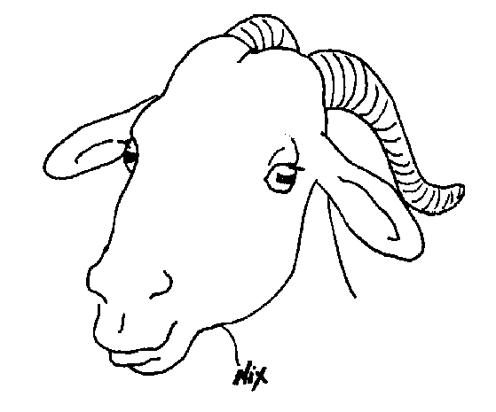 Dibujo para colorear: Cabra (Animales) #2479 - Dibujos para colorear