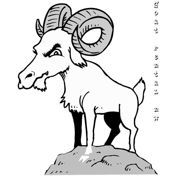 Dibujo para colorear: Cabra (Animales) #2480 - Dibujos para colorear