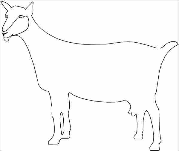 Dibujo para colorear: Cabra (Animales) #2489 - Dibujos para Colorear e Imprimir Gratis