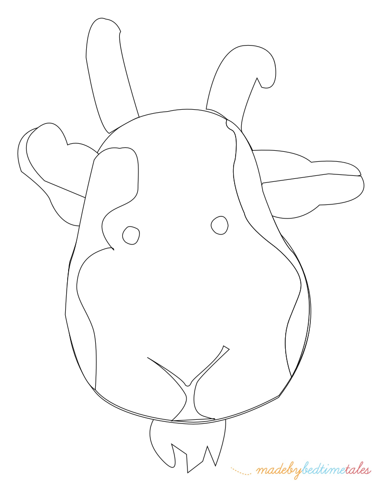 Dibujo para colorear: Cabra (Animales) #2545 - Dibujos para colorear