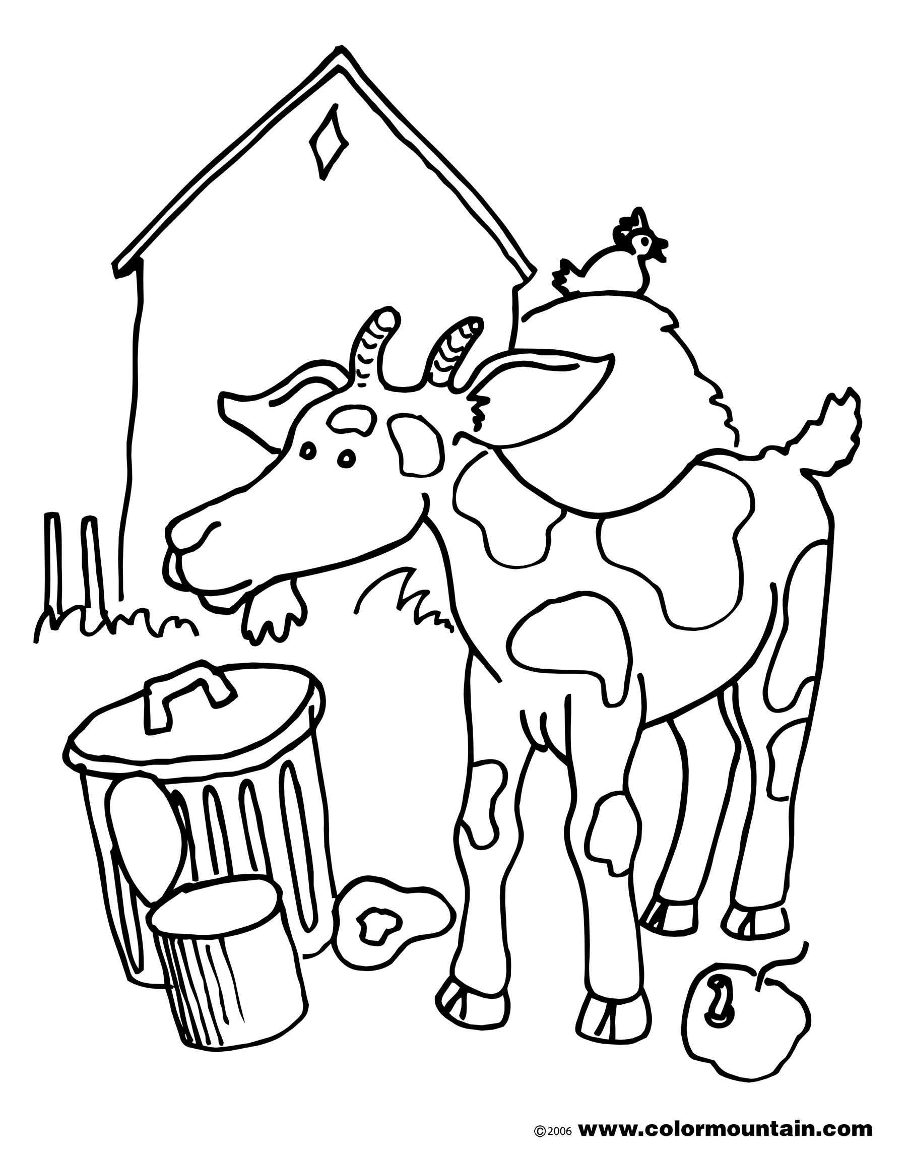 Dibujo para colorear: Cabra (Animales) #2552 - Dibujos para Colorear e Imprimir Gratis