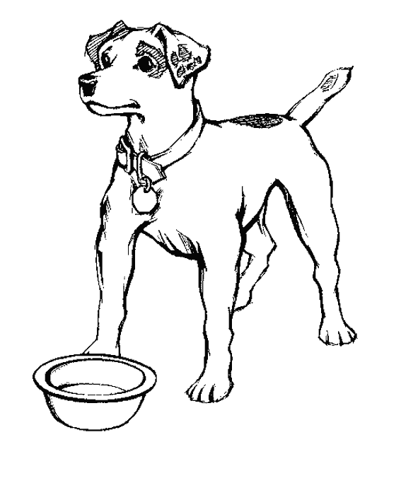 Dibujo para colorear: Cachorro (Animales) #2893 - Dibujos para Colorear e Imprimir Gratis