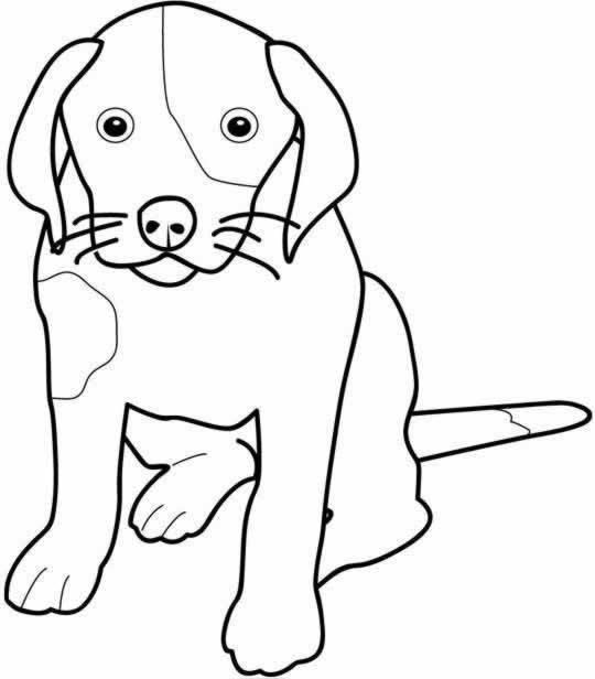 Dibujo para colorear: Cachorro (Animales) #2897 - Dibujos para colorear