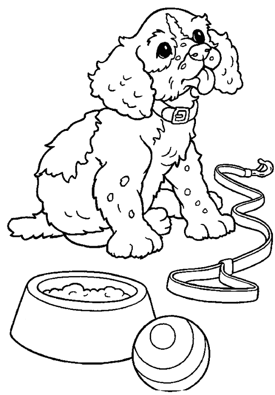Dibujo para colorear: Cachorro (Animales) #2902 - Dibujos para colorear
