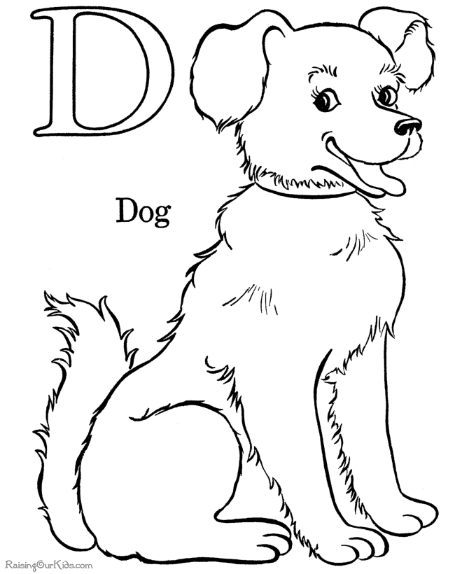 Dibujo para colorear: Cachorro (Animales) #2907 - Dibujos para colorear