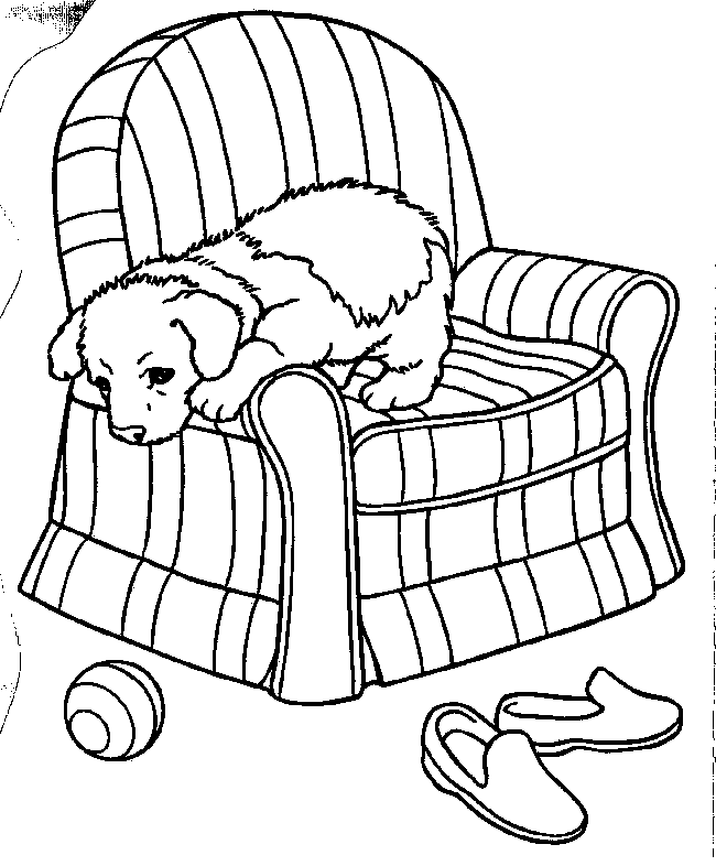 Dibujo para colorear: Cachorro (Animales) #2917 - Dibujos para Colorear e Imprimir Gratis