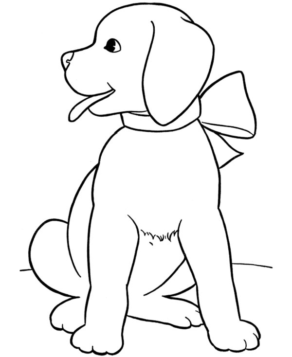 Dibujo para colorear: Cachorro (Animales) #2928 - Dibujos para Colorear e Imprimir Gratis