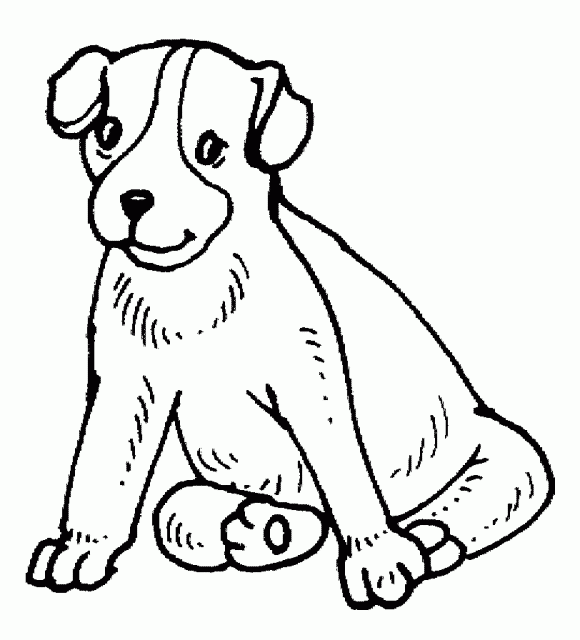 Dibujo para colorear: Cachorro (Animales) #2938 - Dibujos para Colorear e Imprimir Gratis