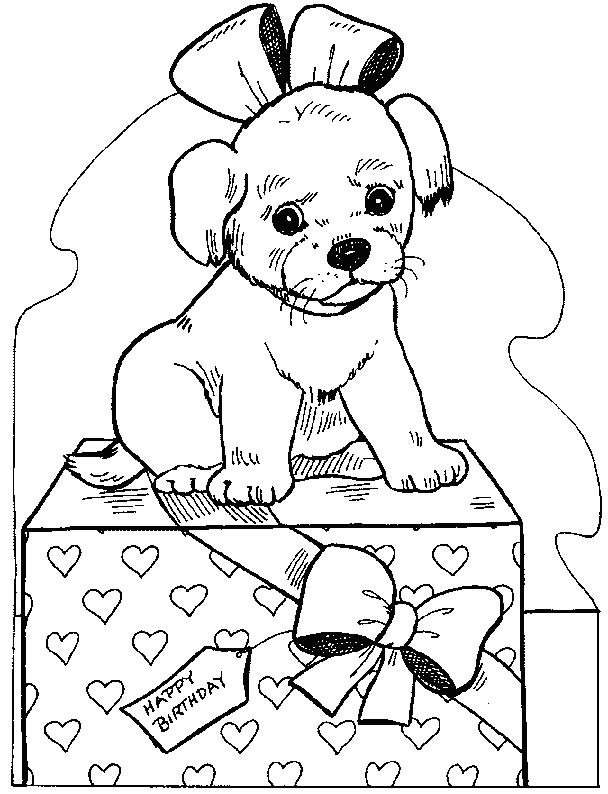 Dibujo para colorear: Cachorro (Animales) #2967 - Dibujos para Colorear e Imprimir Gratis