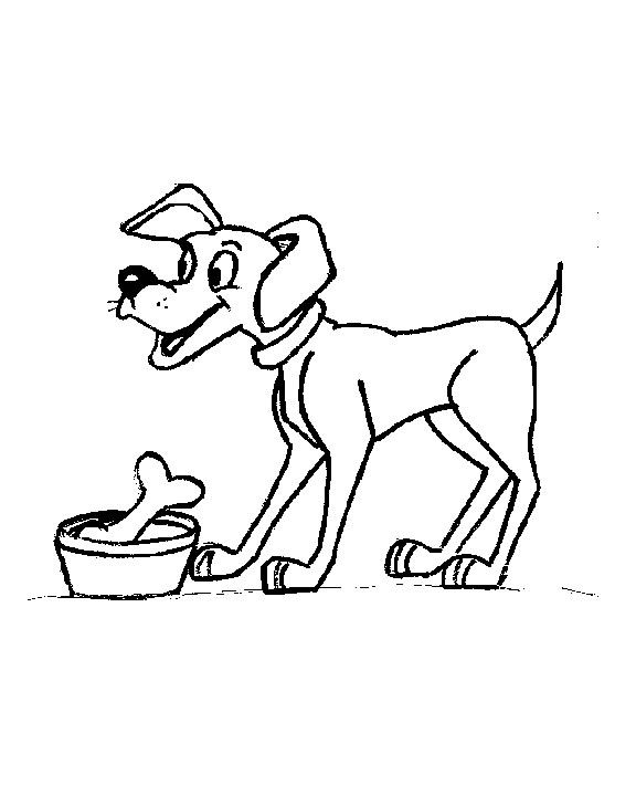 Dibujo para colorear: Cachorro (Animales) #2977 - Dibujos para colorear