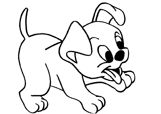Dibujo para colorear: Cachorro (Animales) #2978 - Dibujos para colorear