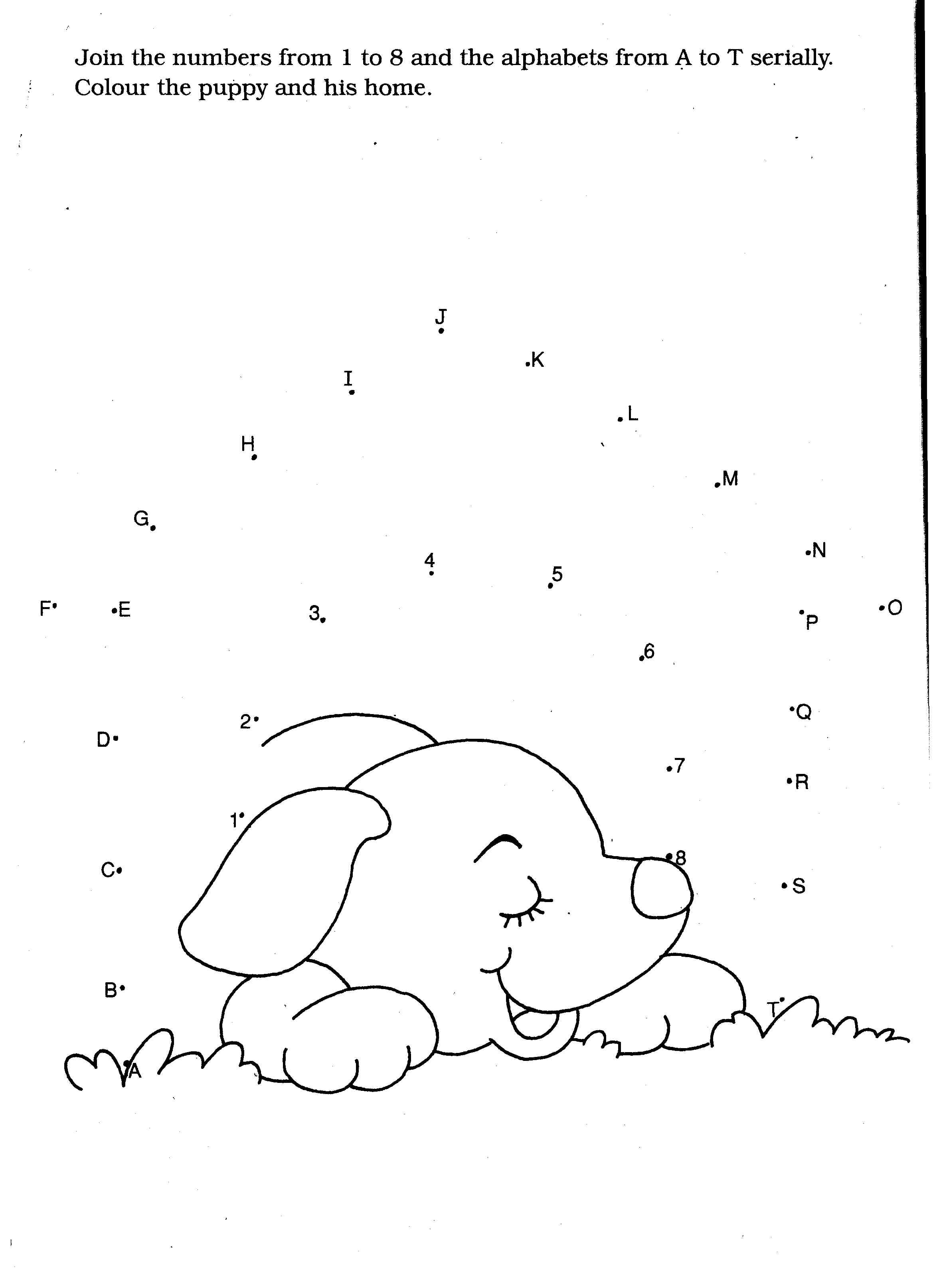 Dibujo para colorear: Cachorro (Animales) #2993 - Dibujos para colorear