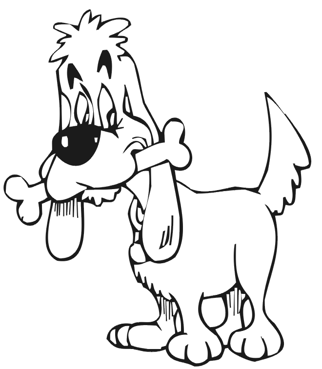 Dibujo para colorear: Cachorro (Animales) #3004 - Dibujos para colorear