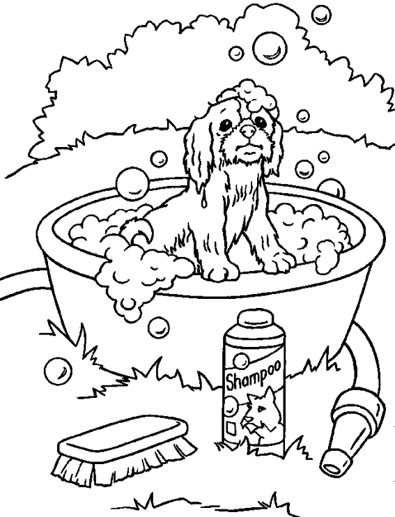 Dibujo para colorear: Cachorro (Animales) #3038 - Dibujos para Colorear e Imprimir Gratis