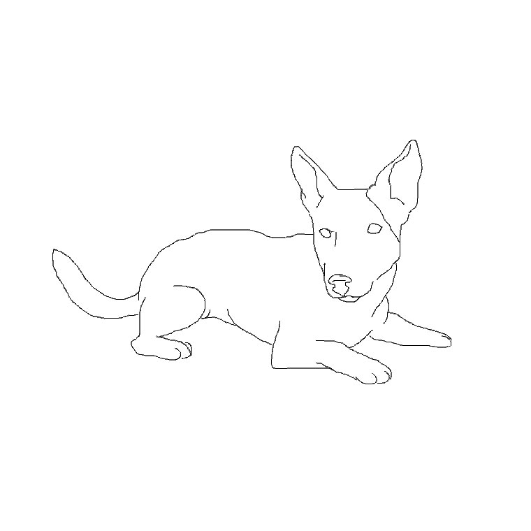 Dibujo para colorear: Cachorro (Animales) #3069 - Dibujos para colorear