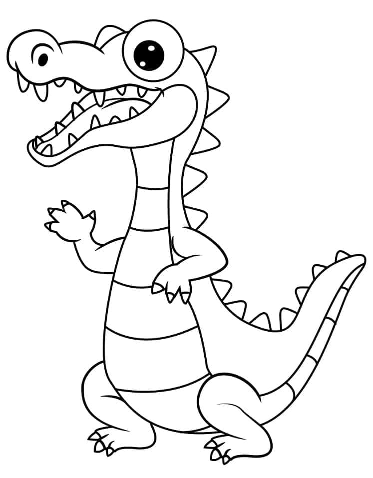 Dibujo gratuito Caimán #210205 de la coleccion Animales para imprimir