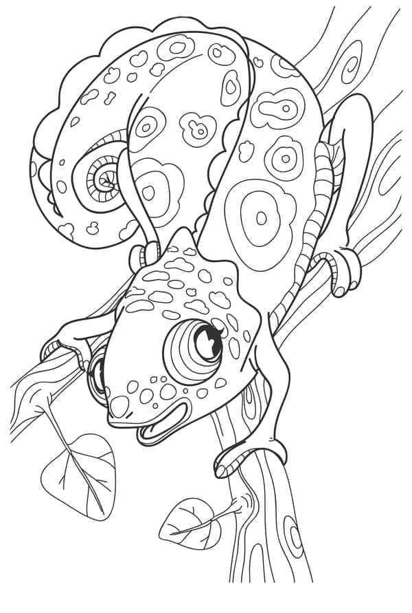 Dibujo gratuito Camaleón #206735 de la coleccion Animales para imprimir