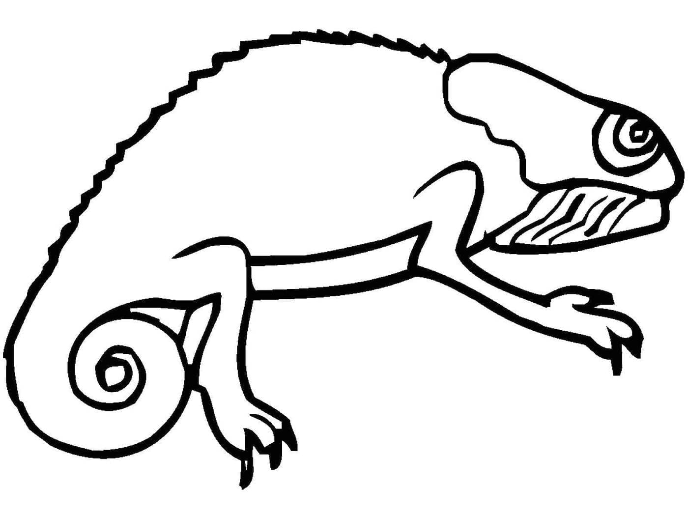 Dibujo gratuito Camaleón #206749 de la coleccion Animales para imprimir