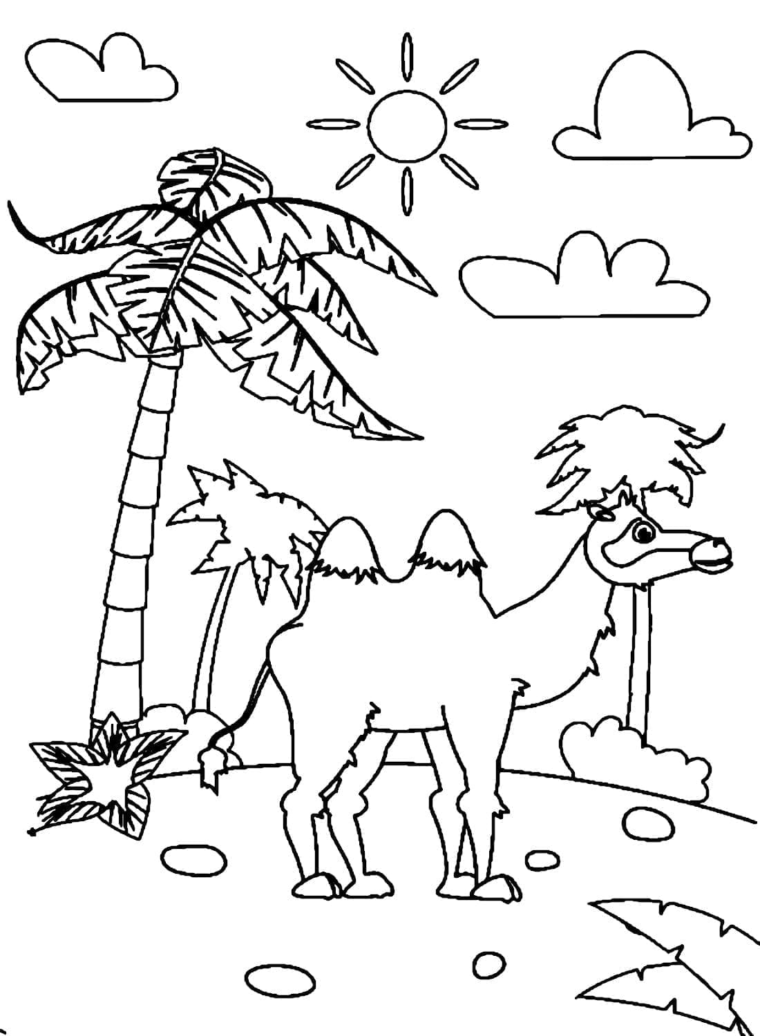 Dibujo gratuito Camello #205468 de la coleccion Animales para imprimir