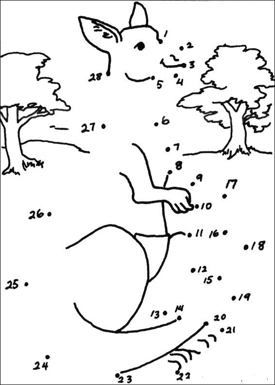 Dibujo para colorear: Canguro (Animales) #9105 - Dibujos para Colorear e Imprimir Gratis