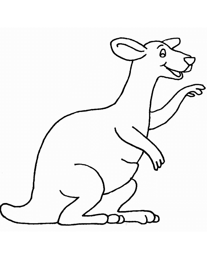Dibujo para colorear: Canguro (Animales) #9120 - Dibujos para Colorear e Imprimir Gratis
