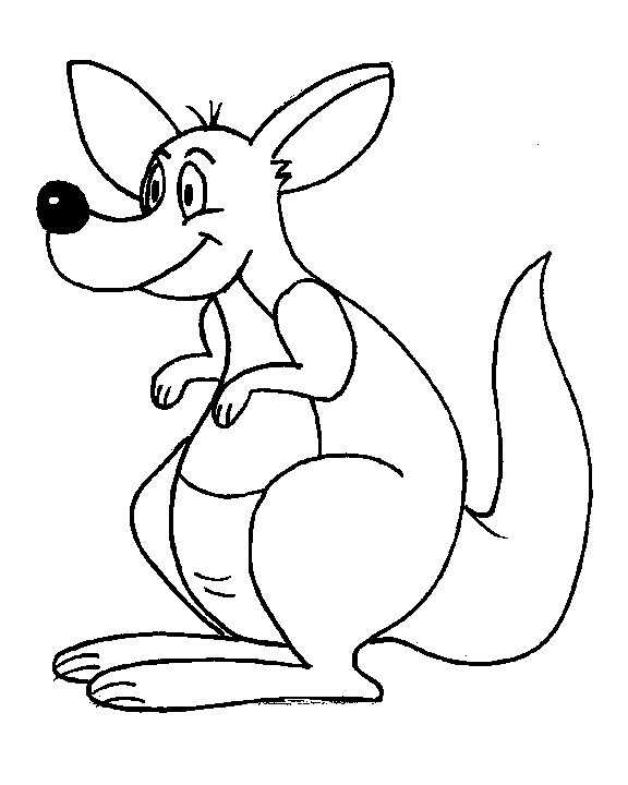 Dibujo para colorear: Canguro (Animales) #9159 - Dibujos para Colorear e Imprimir Gratis