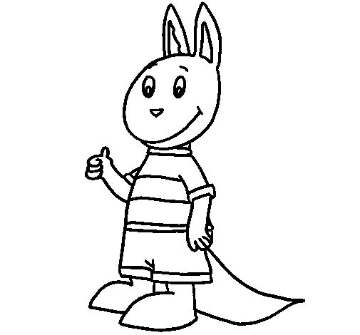 Dibujo para colorear: Canguro (Animales) #9194 - Dibujos para Colorear e Imprimir Gratis