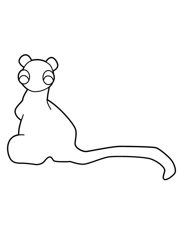 Dibujo para colorear: Canguro (Animales) #9237 - Dibujos para Colorear e Imprimir Gratis