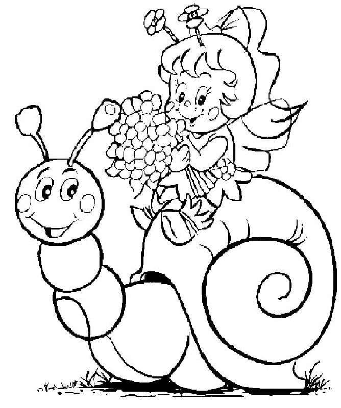 Dibujo gratuito Caracol #177409 de la coleccion Animales para imprimir