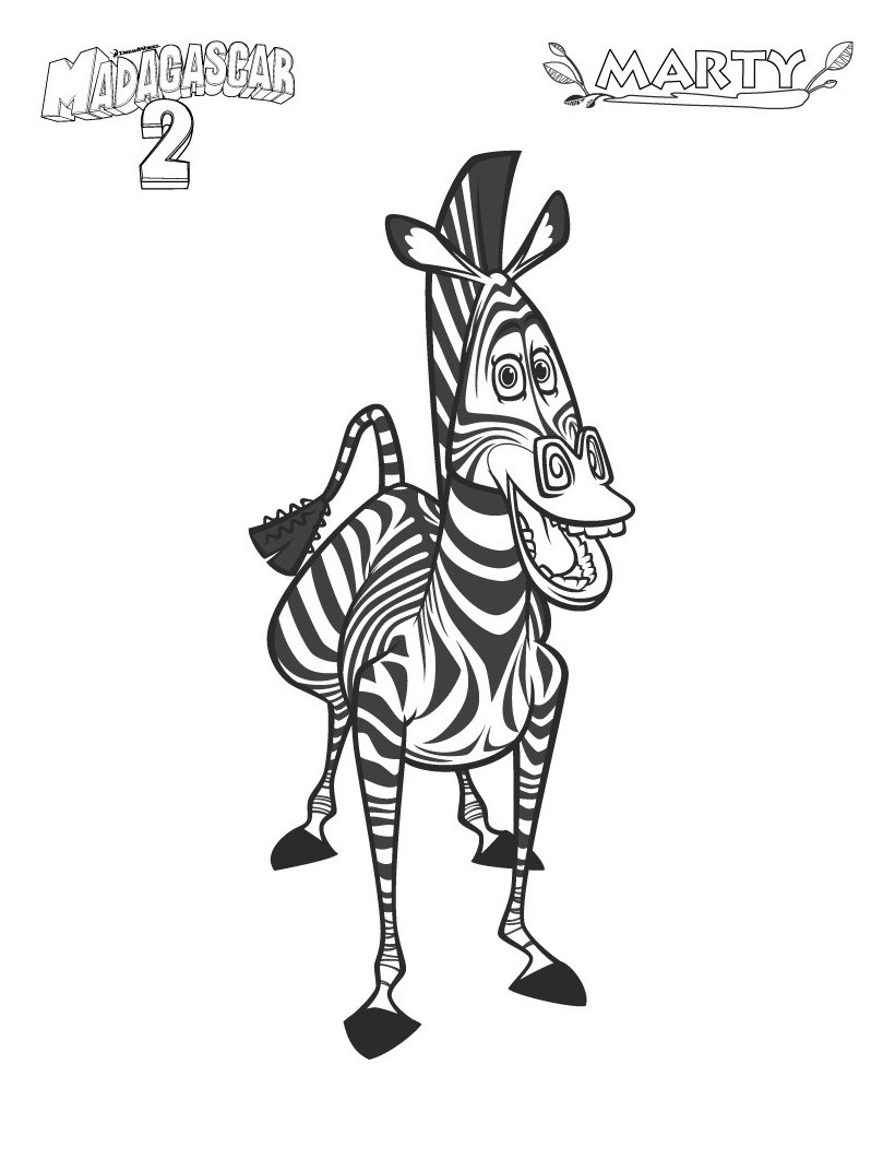 Dibujo para colorear: Cebra (Animales) #12985 - Dibujos para Colorear e Imprimir Gratis