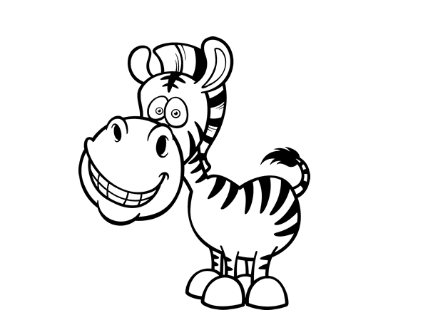 Dibujo para colorear: Cebra (Animales) #13026 - Dibujos para Colorear e Imprimir Gratis