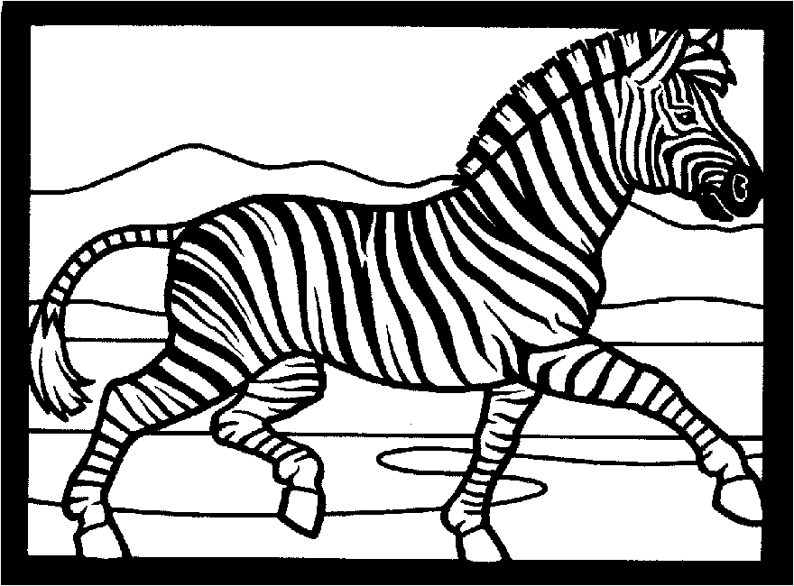 Dibujo para colorear: Cebra (Animales) #13115 - Dibujos para Colorear e Imprimir Gratis
