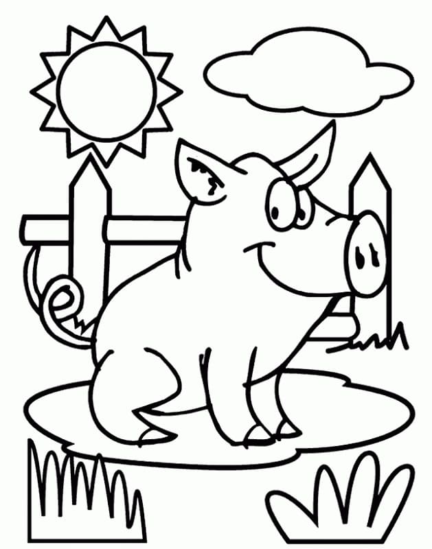 Dibujo gratuito Cerdo #191200 de la coleccion Animales para imprimir Dibujo gratuito Cerdo #191200 de la coleccion Animales para imprimir