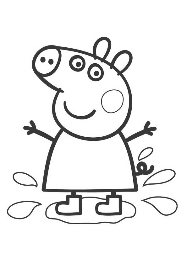 Dibujo para colorear: Cerdo (Animales) #3602 - Dibujos para Colorear e Imprimir Gratis