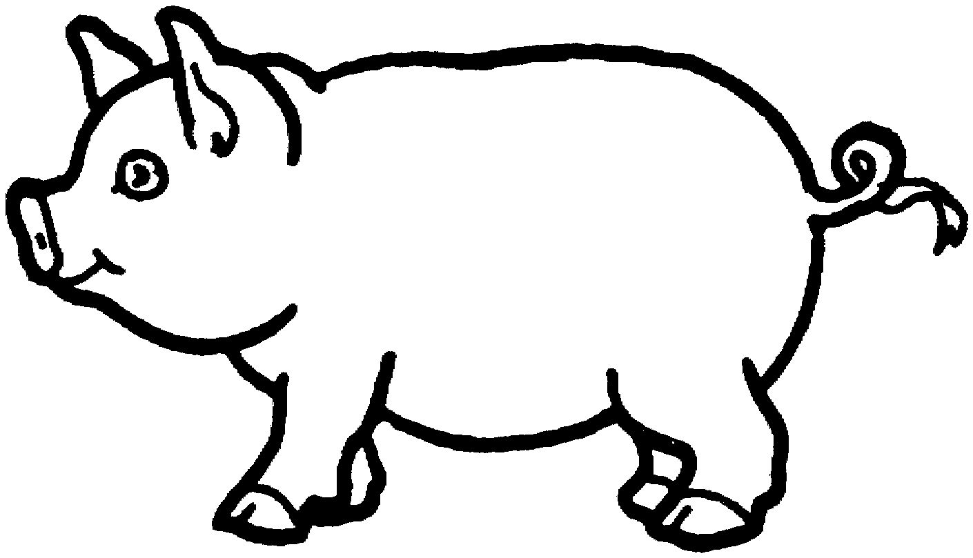 Dibujo para colorear: Cerdo (Animales) #3625 - Dibujos para Colorear e Imprimir Gratis